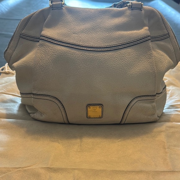 MCM Handbags - MCM Authentic Elegant Cream Handbag
